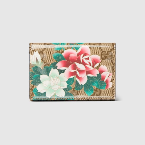 Gucci x 安藤七宝店 日本限定 カードケース ・サンド＆ブラウン GG