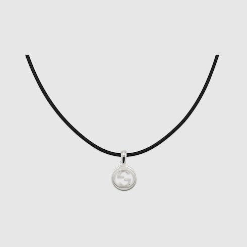 Gucci Interlocking magnetic cord necklace