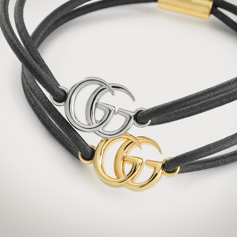 Elastic hair band set with Double G
