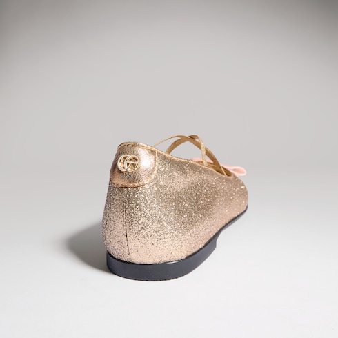 Children's ballet flat with Double G