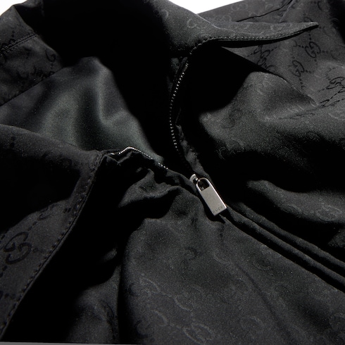 Giacca reversibile con zip in lana e nylon