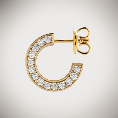 Gucci Trademark系列刻花耳环
