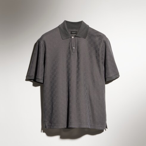 GG technical jersey jacquard polo shirt