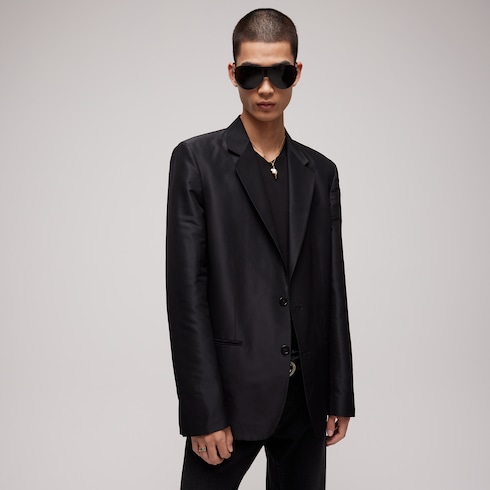 Fine silk faille jacket