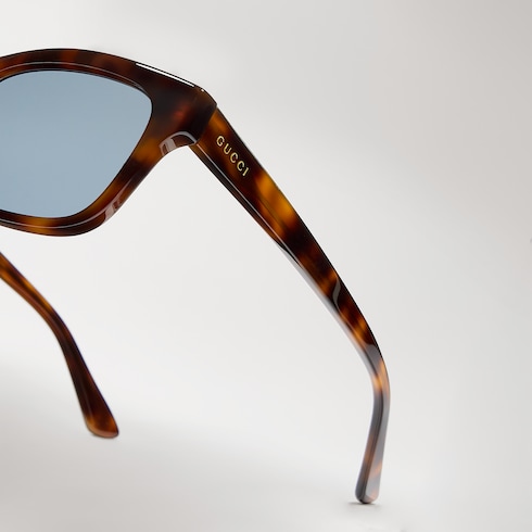 Low nose bridge fit rectangular sunglasses