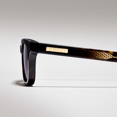 Rectangular-frame sunglasses