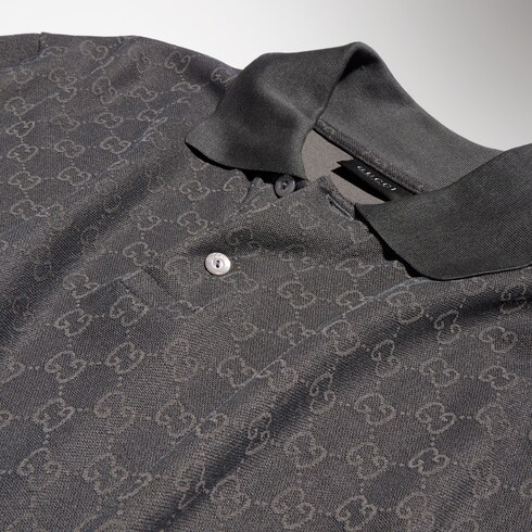GG technical jersey jacquard polo shirt
