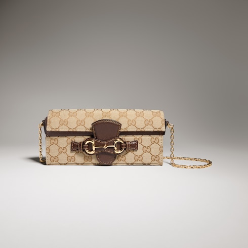 Brieftasche mit Kettenriemen und Horsebit