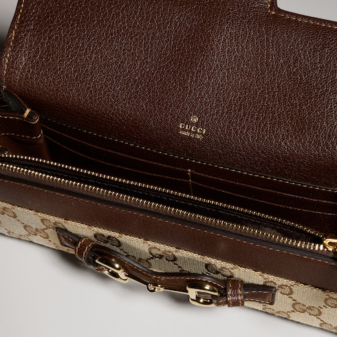 Brieftasche mit Kettenriemen und Horsebit