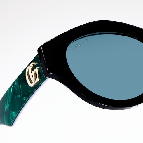 Lunettes de soleil à monture œil-de-chat