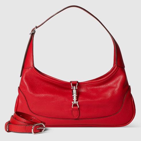 Jackie Slim medium shoulder bag in red leather | GUCCI® US