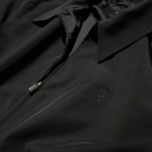 Veste zippée en polyester Stretch avec broderie