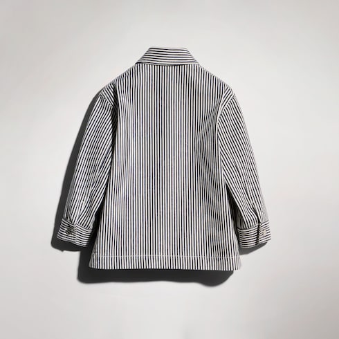 Kinderjacke aus gestreiftem Denim