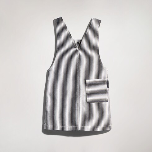 Robe pour enfant en denim à rayures