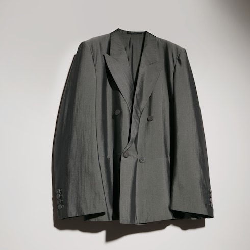 Chaqueta de seda y lana merino