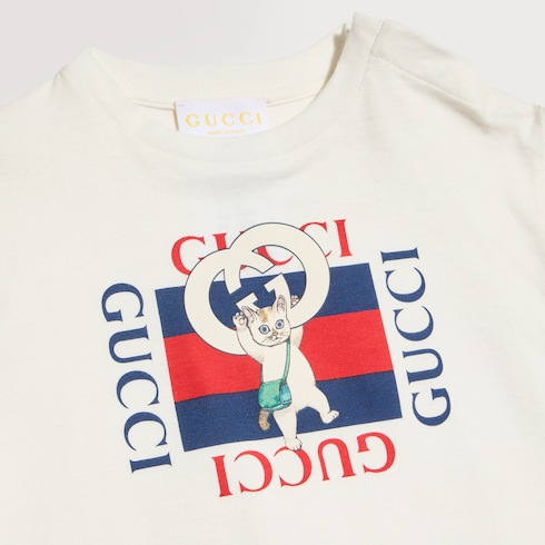 Baby-T-Shirt aus Baumwolle mit Print