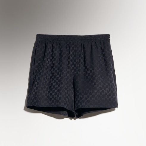 Short en jacquard GG en soie