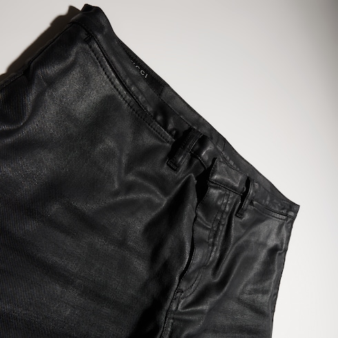 Beschichtete Stretch-Baumwoll-Twill-Denim Hosen