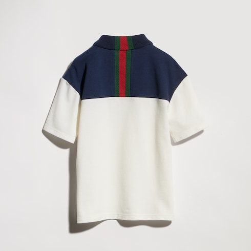 Children's cotton polo shirt with Web