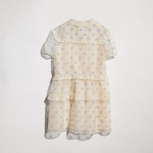 Robe pour enfant en soie brodée
