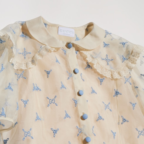 Robe pour enfant en soie brodée