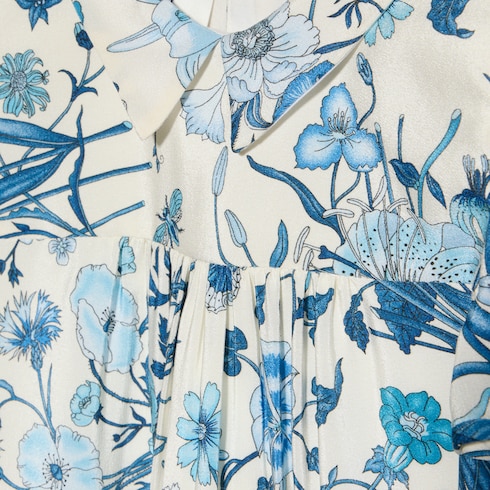 Robe pour bébé en crêpe de chine imprimé