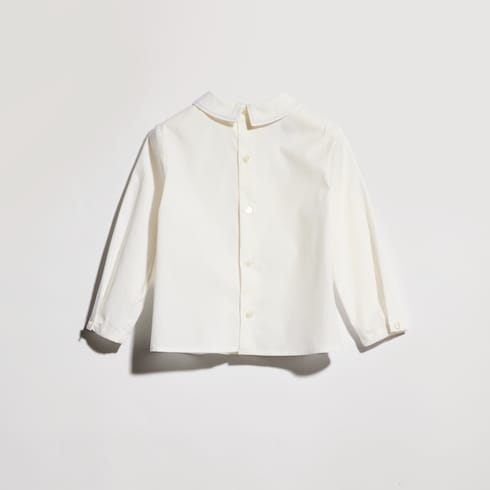Camicia in cotone con ricamo