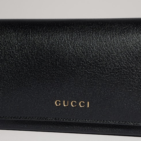 Mini-Pouch mit Gucci Schriftzug
