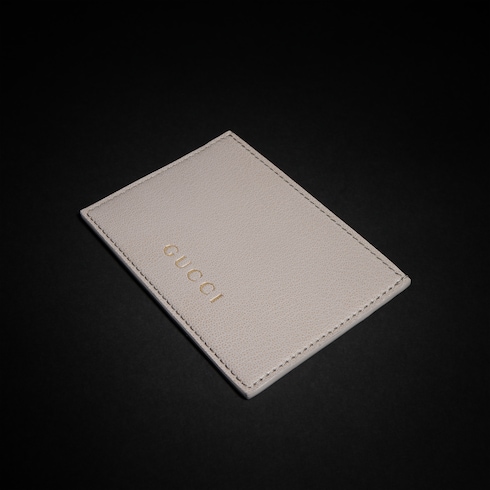 Card case with Gucci lettering