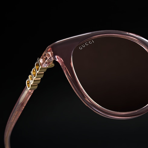 Low nose bridge fit round sunglasses