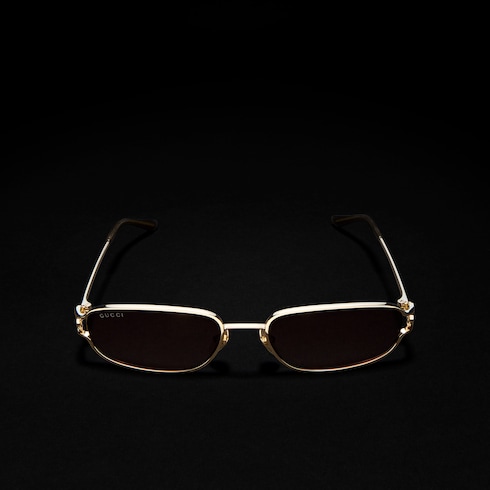 Rectangular-frame sunglasses