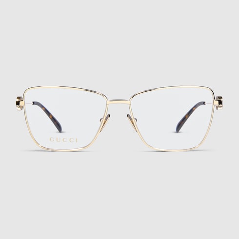 GUCCI オンライン限定 スクエア オプティカルフレーム