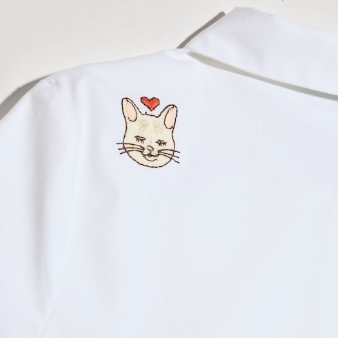 Children's cotton shirt with embroideries