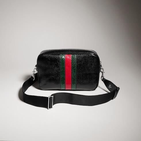 Web Trademark python small crossbody bag