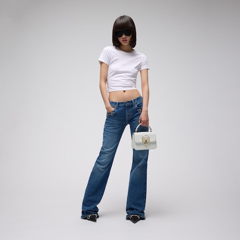 Gucci Siena ostrich small top handle bag