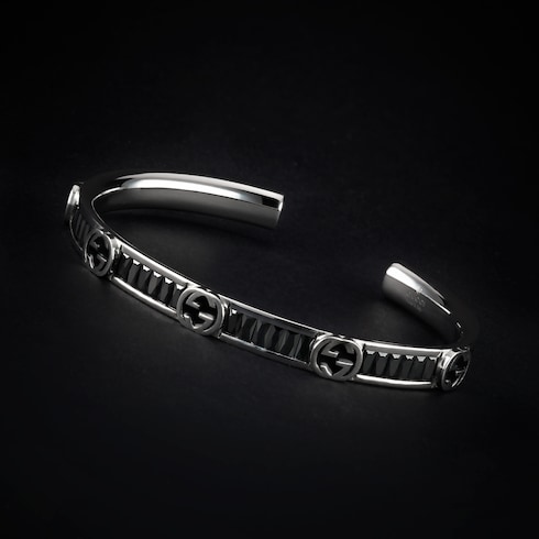 Bracelet jonc en cristal Gucci Interlocking
