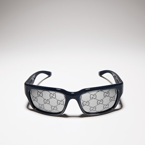 Rectangular-frame sunglasses