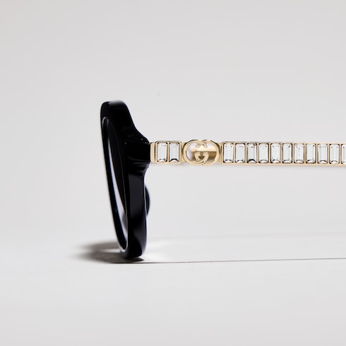 Oval-frame sunglasses