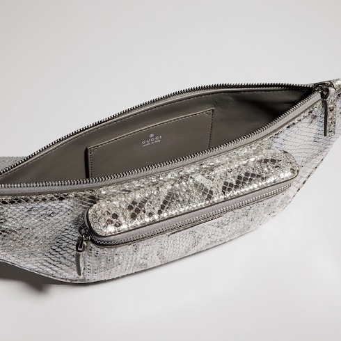 Marsupio Gucci Tag in pitone misura piccola