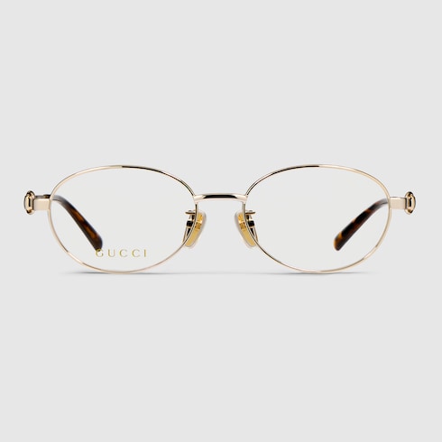 Specialized-fit round optical frame ・ゴールドトーン | GUCCI公式