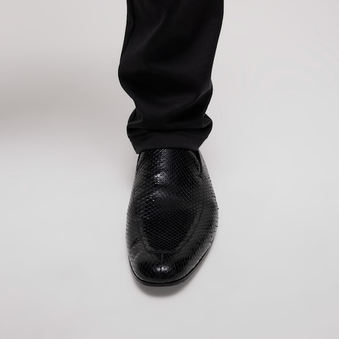 Mocasín de pitón Giacomo para hombre