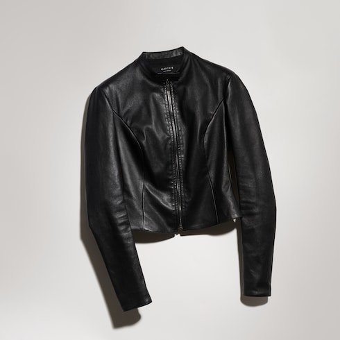 Veste légère en cuir stretch