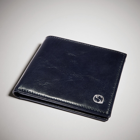 Bi-fold wallet with Interlocking G