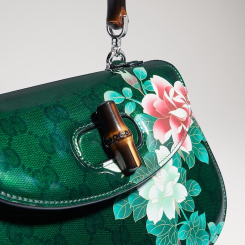 Gucci x Ando Cloisonné Bamboo 1947 small bag