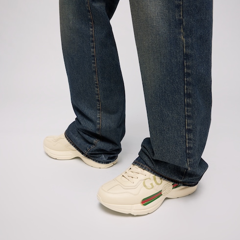 Tenis Rython Gucci de piel para hombre