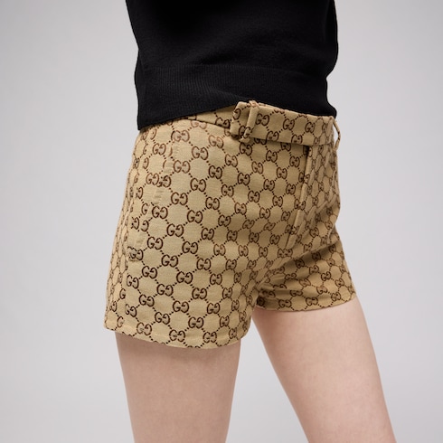 Short de lona con GG