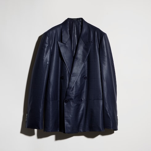 Prince of Wales chintzed wool jacket