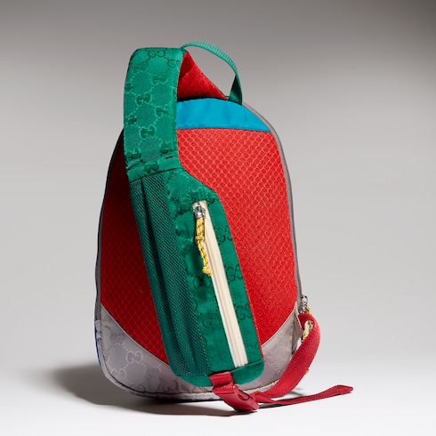 Sac à dos pour enfant en nylon à motif GG