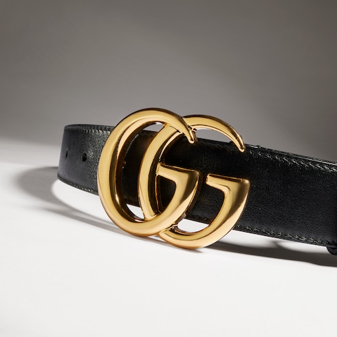 Ceinture GG Marmont avec boucle brillante