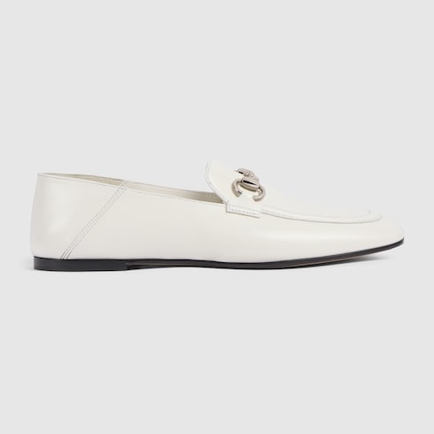 Women's Jordaan Soft loafer in white leather | GUCCI® CA